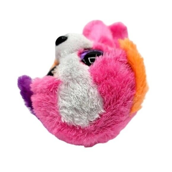 2/$15 Claire's Exclusive Ty Beanie Boos Austin Plush Pink 6.5" Glitter Eyes Dog - Picture 6 of 10